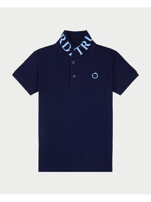 Polo blu Trussardi per bambini TRUSSARDI | TBP25006POBLUE NAVY